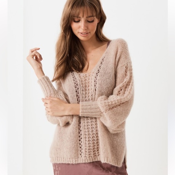Spell Sweaters - Spell & the Gypsy Collective Mohair Pinkish Knit Soft Jumper Sweater Women’s M/L